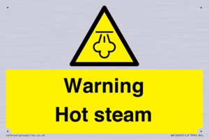 Warning Hot steam